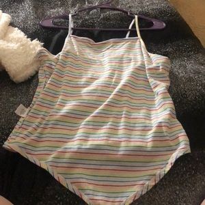 multi colored body suit